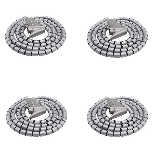 4 Set Of 15mm x 1.5m Cable Spiral Organizer Sleeve SD-30149