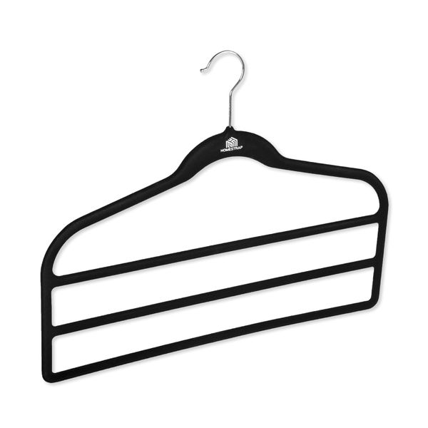 Non-Slip Pants Hanger Black 430 x 110 x 460 mm