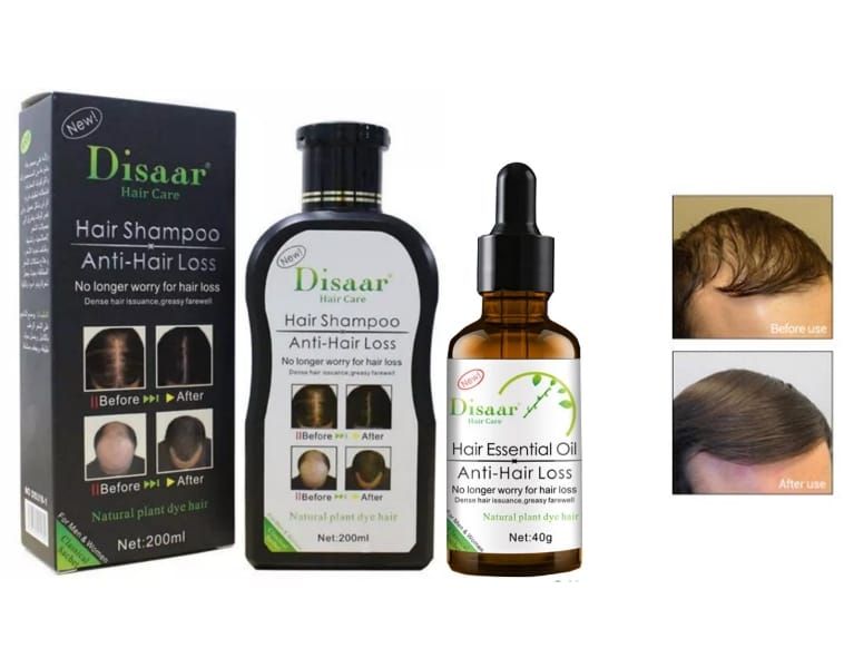 Disaar Hair Shampoo (200 ml) + Hair Essential Oil Anti Hair Loss ( 30 ml)