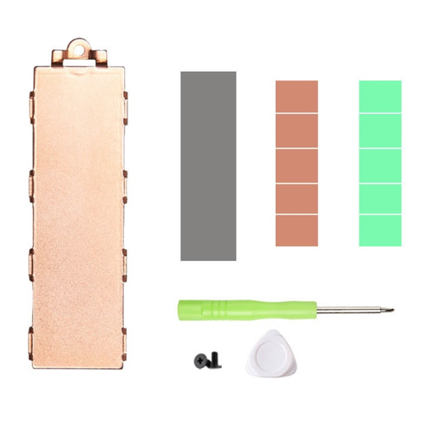 Copper M.2 SSD Heat Sink Radiator with Silicone Thermal Pad M.2 SSD