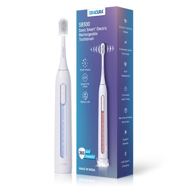 ORACURA SB300 Sonic Smart Electric Rechargeable Toothbrush