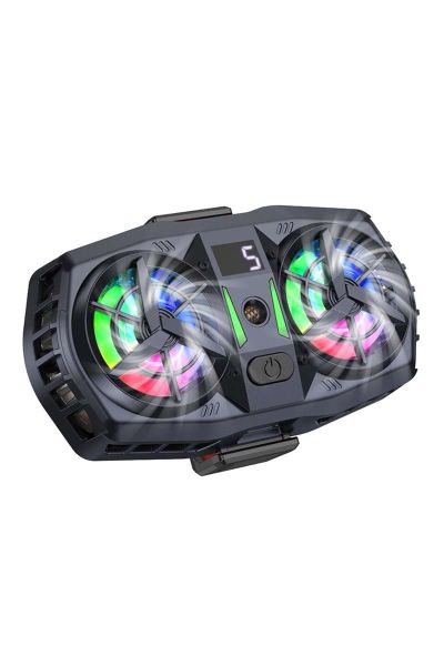 Hoco GM36 Dual Fast Cooling Ultra-Silent RGB Mobile Phone Cooler
