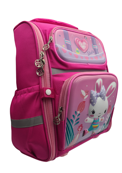 Pink Bunny 3D Image School Bag Back Pack - Foundation Phase Children