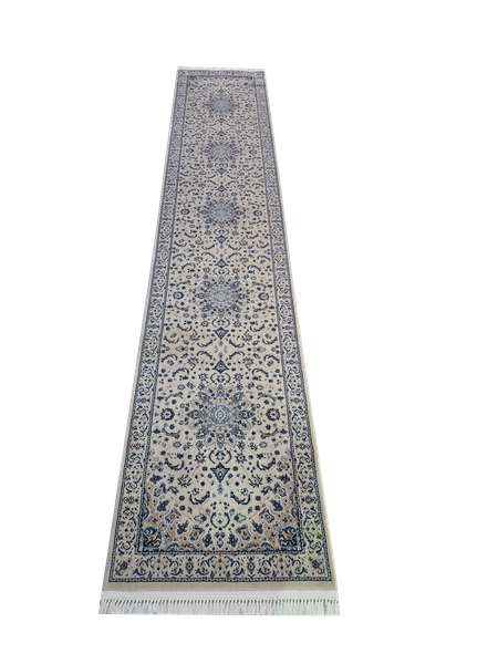 Persian Nain Red High Quality Machine Made - 400 x 80