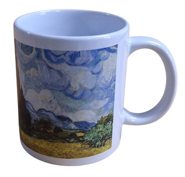 Coffee/Tea Cup - Green Trees &amp; Blue Clouds Van Gogh