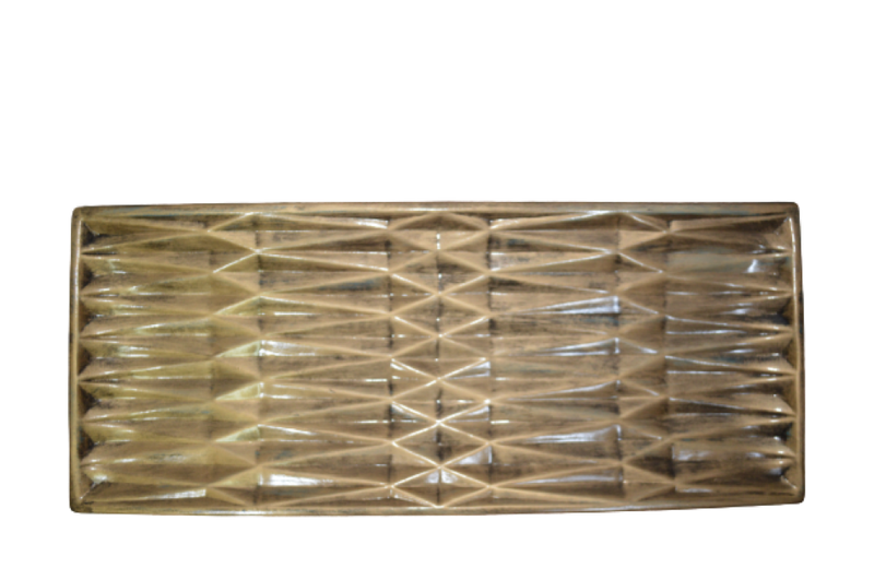 Server Ceramic 58x25x5.5 cm Laaiqah Bronze