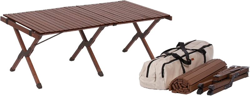 Wood Table, Wood Roll Table ,Wood Roll Top Table Natural Wood Oak
