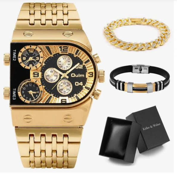 The Ultimate Gentlemen's Watch and Bracelet Set by J Factor