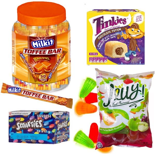 Lunch Box Combo - (Tinkies, Toffee Bars, Smarties, Jelly Cups)