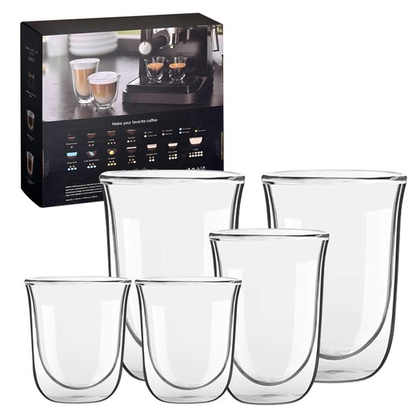 Collection Set of 6 Double Wall Thermal Glasses Cup