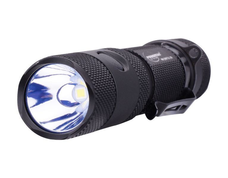 Powertac E5R-G4 Flashlight, 1800 Lumen, 320m throw, Rechargeable