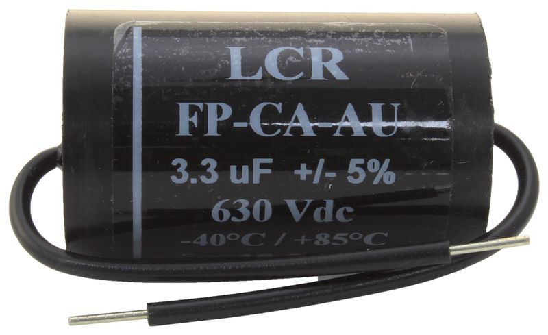 LCR Components (FP-CA-3.3-AU) Power Film Capacitor, 3.3 µF, ± 5%