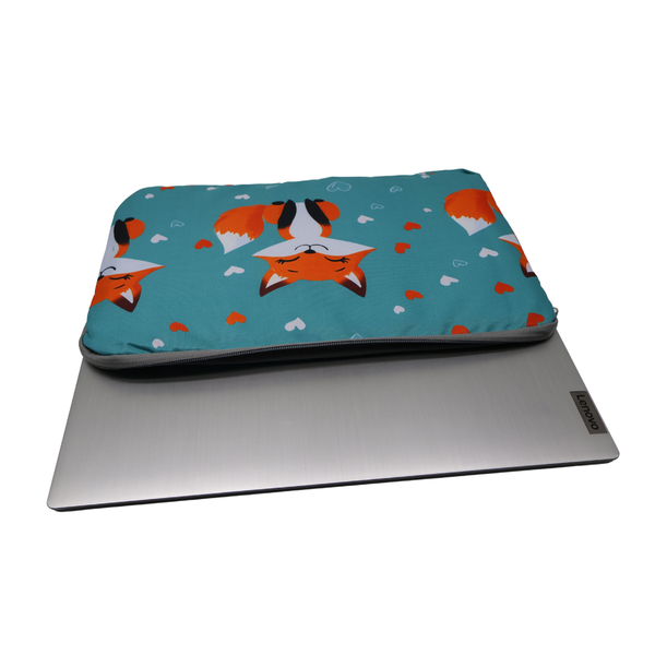 Fox Print Laptop Sleeve - 40cm x 27cm x 2cm
