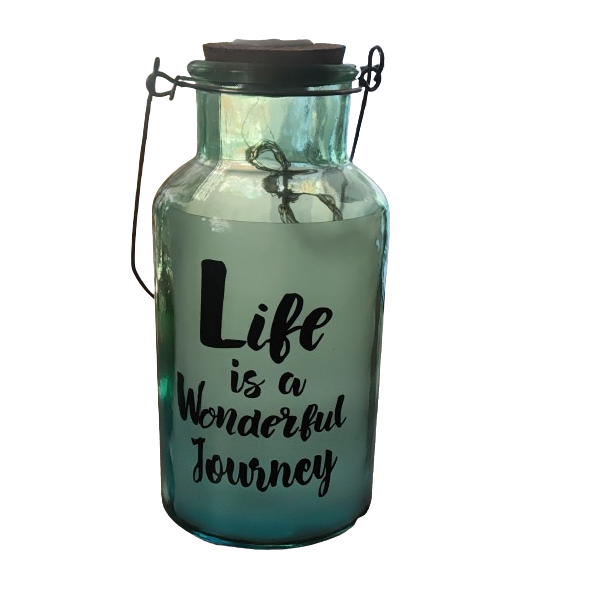 Glass Bottle Decoration Lights with Phrases