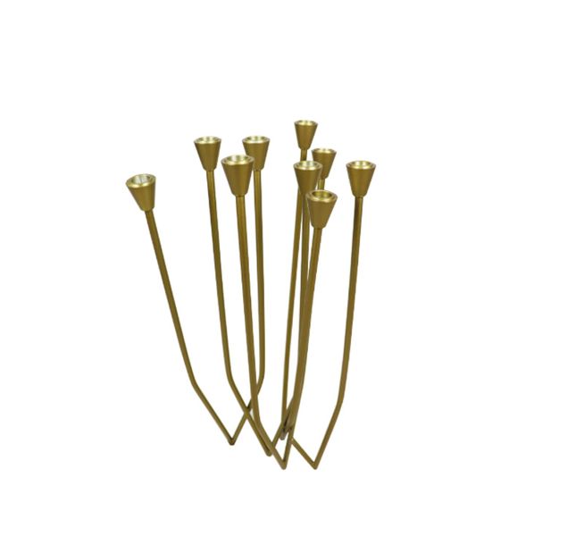 9 Holder Gold Candle Stand