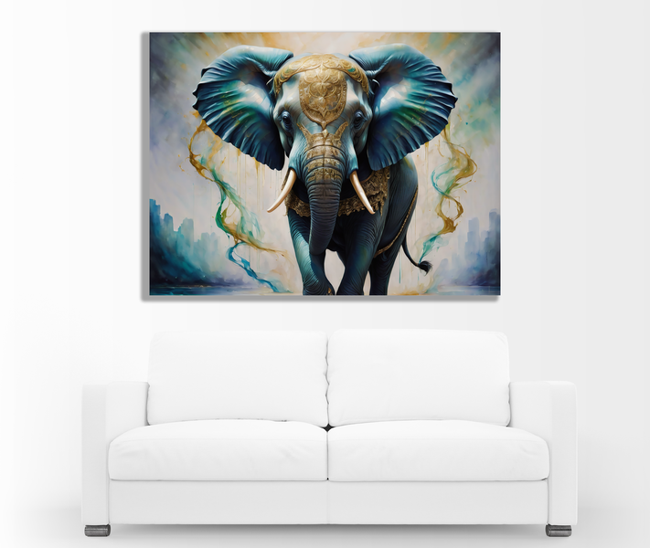 0170 An ethereal Elephant Canvas Wall Art