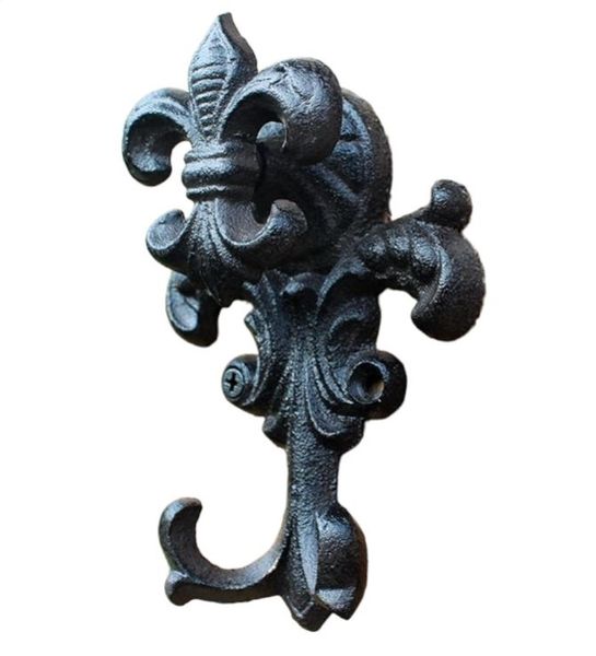 Antique Cast Iron Wall Hook European Industrial Accents Wall Decor