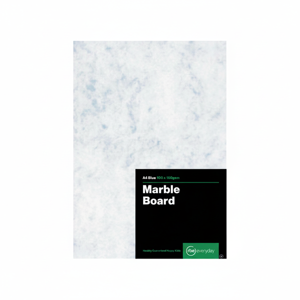 Marble Blue A4 Clipboard with Metal Clip - Decorative Document Holder