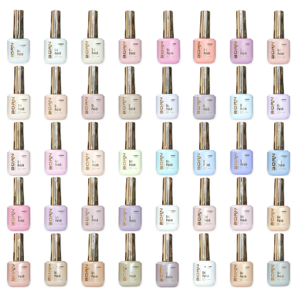 Born Beautiful Professional MVC UV/LED Gel Polish 15ml Set - 40 Colours