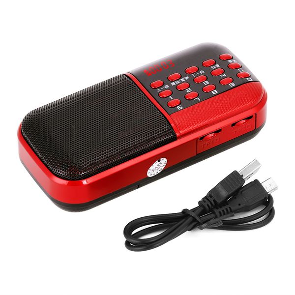 Music Mini Speaker Radio 87.5-108MHz FM Stations Noise Cancelling Digital