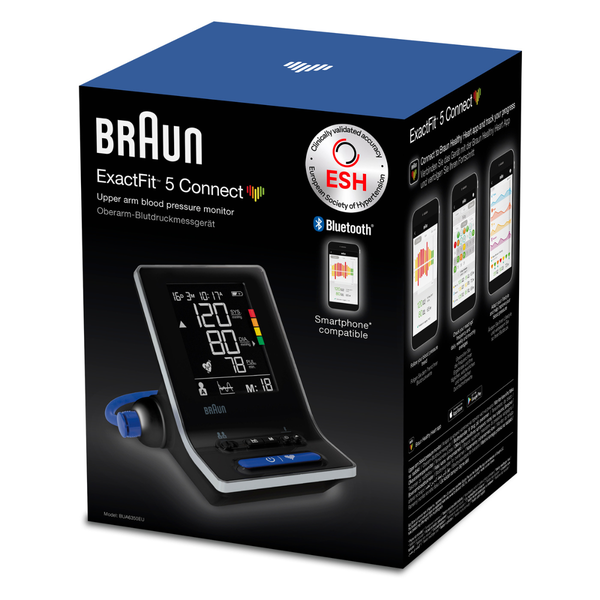 Braun ExactFit 5 BUA6350 Upper Arm Blood Pressure Monitor With Bluetooth
