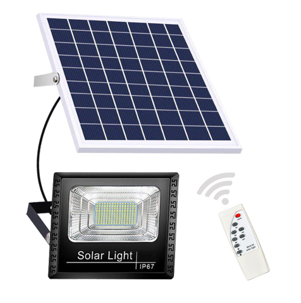 Outdoor solar light, IP67 waterproof rating, integrated solar panel