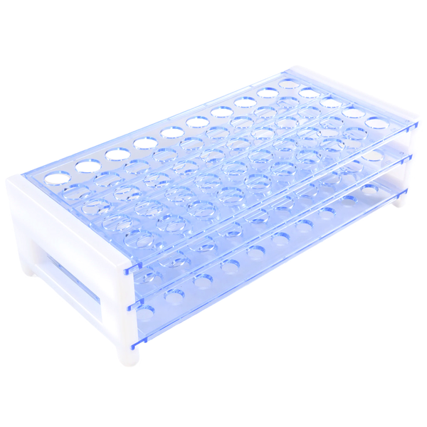 Plastic Test Tube Stand Bracket Rack for 12-13MM Test Tubes 50 Hole Positio