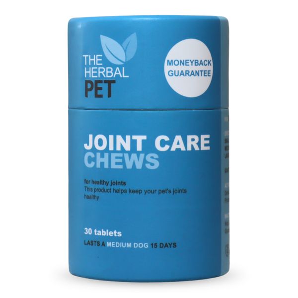 Joint Care Chews (30), a natural supplement for old or stiff dogs and cats