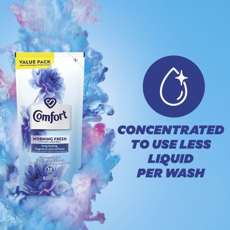 Comfort Morning Fresh Concentrated Laundry Fabric Softener Refill 800ml, Shop Today. Get it Tomorrow!