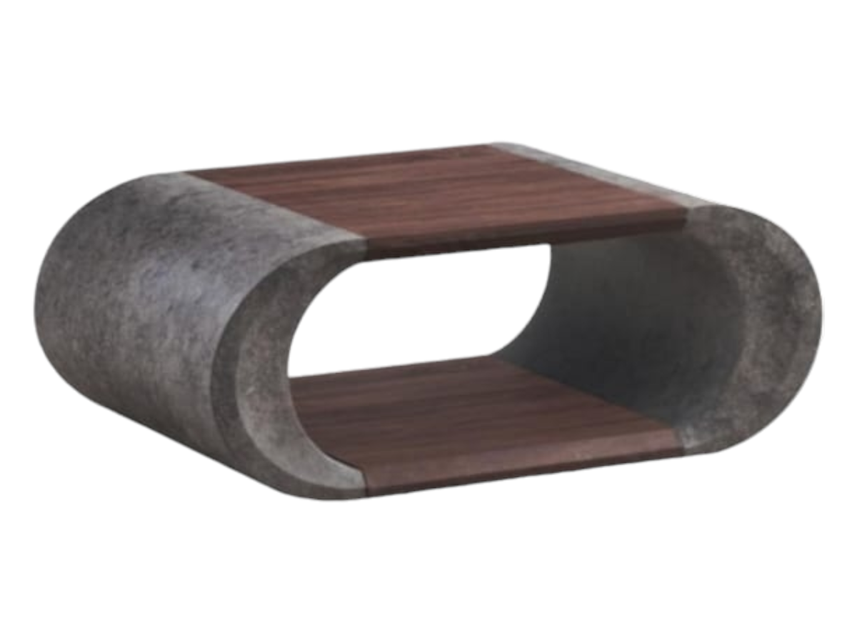 Oval Shape Coffee Table - Dark Brown And Grey | Shop Today. Get it Tomorrow! | takealot.com