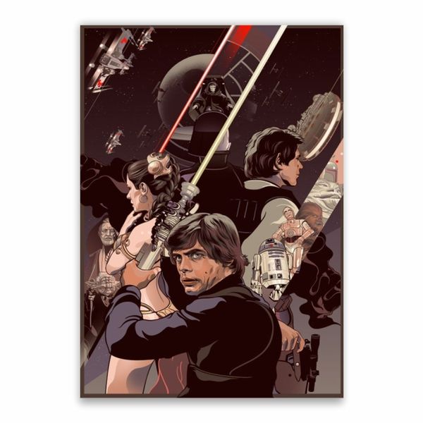 Star Wars Characters Cartoon Poster - A1