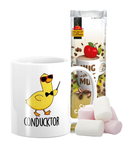 Pappa Joe Hug Mug with Marshmallows - Conductor
