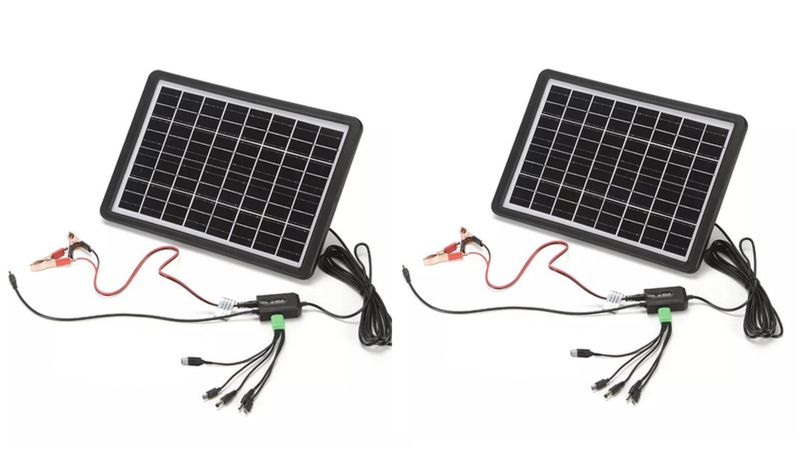 2 X 20W Solar Panel Outdoor Emergency Charging