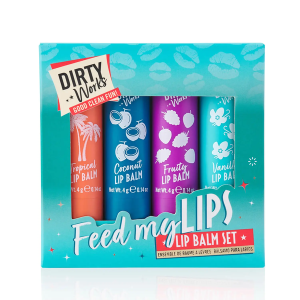 Dirty Works Feed My Lips Lip Balm Set