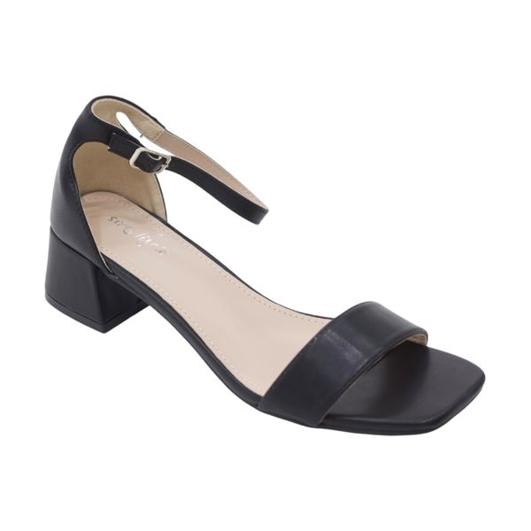 Lamara Paris Elite 4.5cm Block Heel Strappy Sandal Black