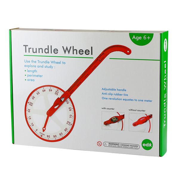 EDX Education Trundle Wheel with Counter Red