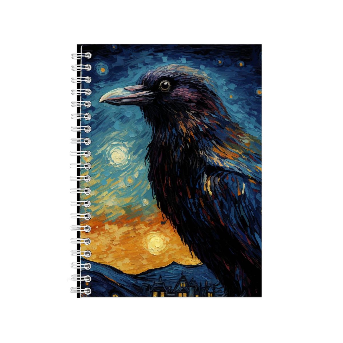 RAVEN Starry Night Notebook Art Gift Idea Notepad Pad 114 | Shop Today ...