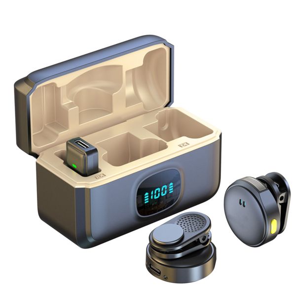 3 in 1 Microphone with Charging Case For Video Recording - Type-C