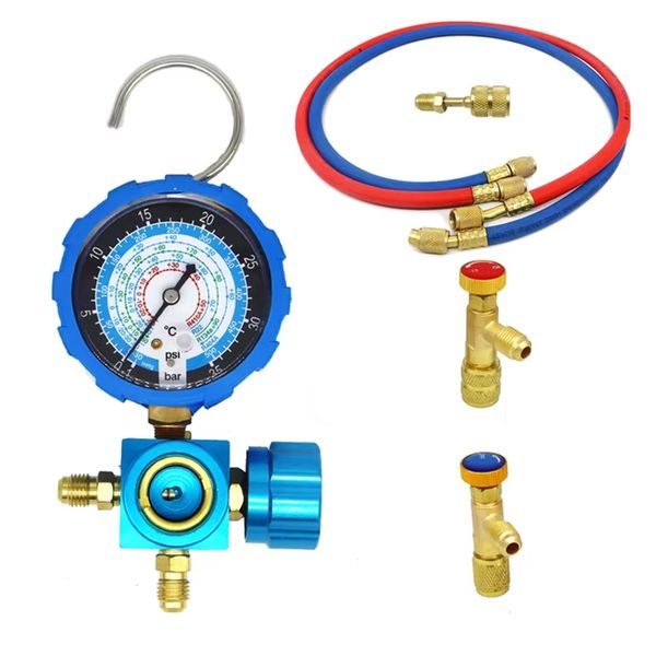 Air Condition Manifold Gauge for R22/R410A/R134A/R404A Compatible with None