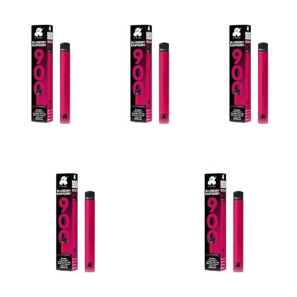 E-Xhale 900 Puffs Disposable Vapes - Blueberry Raspberry (Pack of 5)
