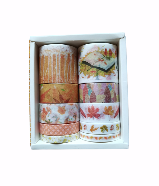 Whashi Tape, Autumn Design, set of 10