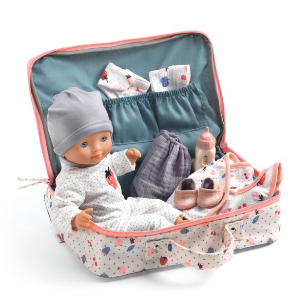 Djeco PomeaDoll - Holiday Suitcase Playset - Vanille's suitcase