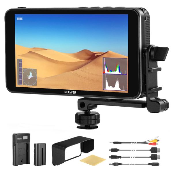 Neewer F400 PRO 6 Inch Camera Field Monitor with Li-Ion Battery