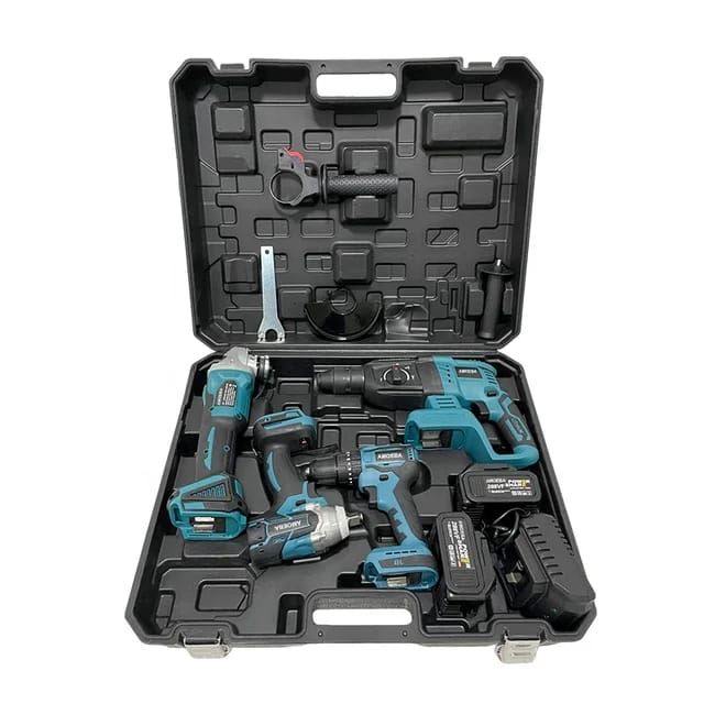 Multi-Function Power Tool Set Combination- Chargeable Cordless Drill ...