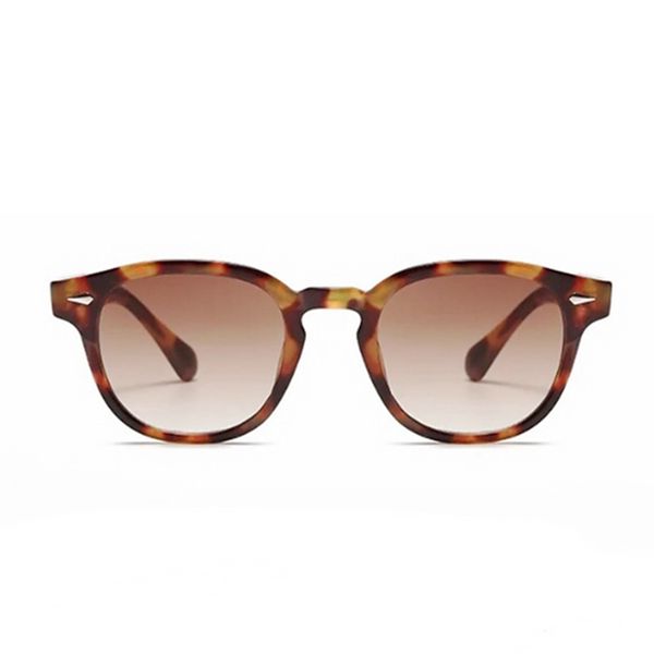 Maple Cola - Bonfire - Oval Shape Sunglasses w' Crystal Clear Gradient Lens