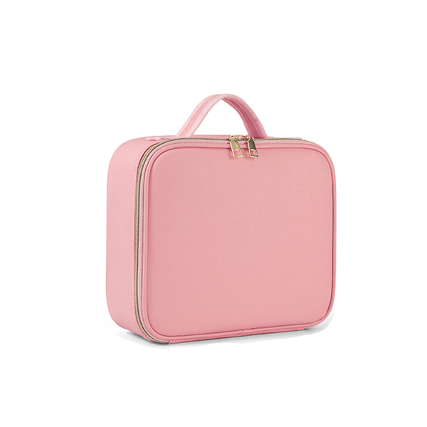 Rechargeable LED Touch-Control Mirror Makeup Cosmetic Bag DIY Dividers