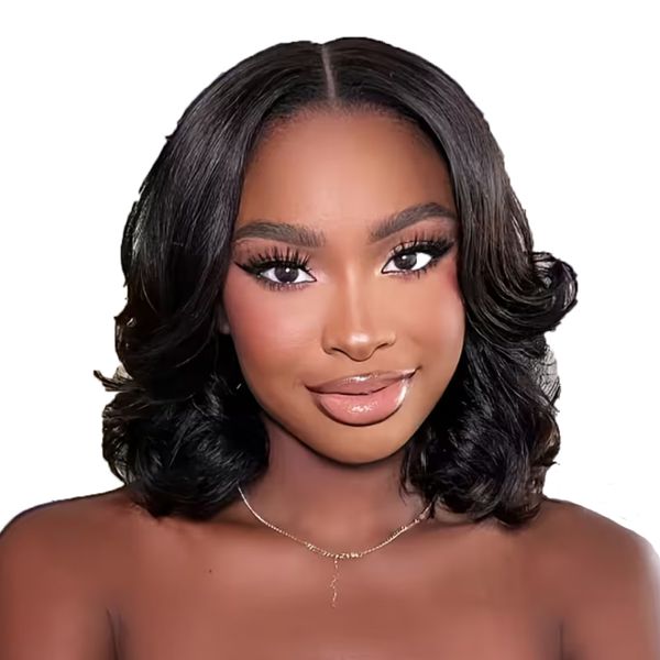 18-Inch Elegant Short Wavy Synthetic Wig