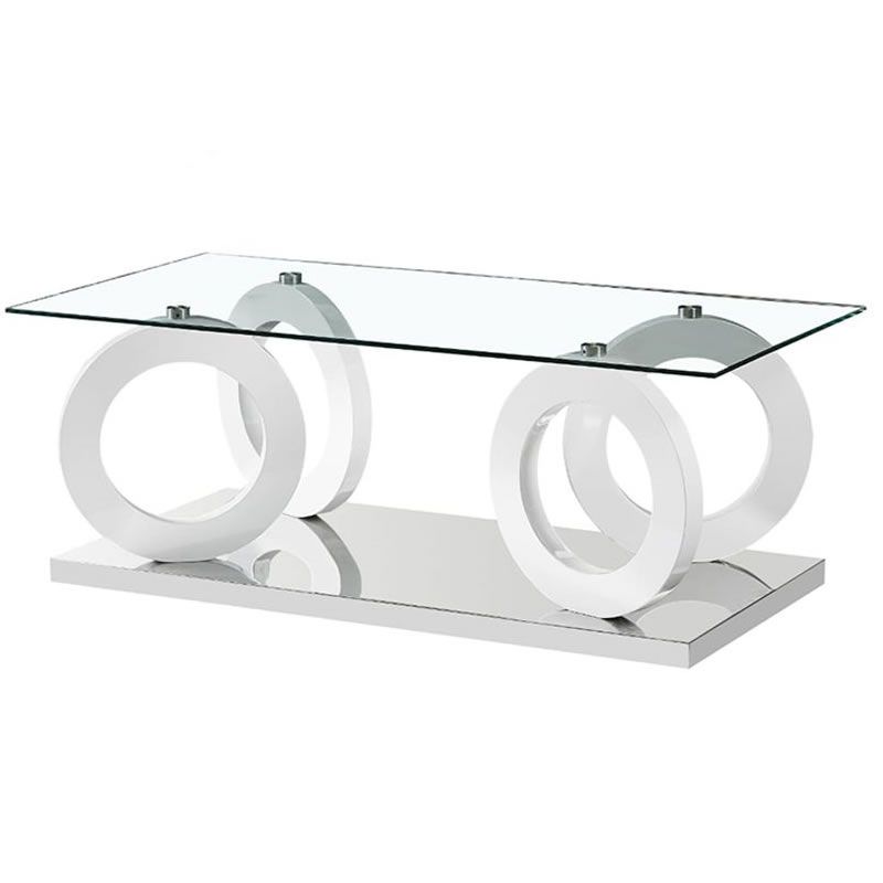 Rectangle Clear Glass Coffee Table Shop Today. Get it Tomorrow