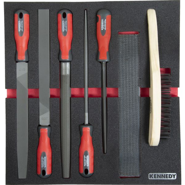 7 Piece File Set with Foam M1832