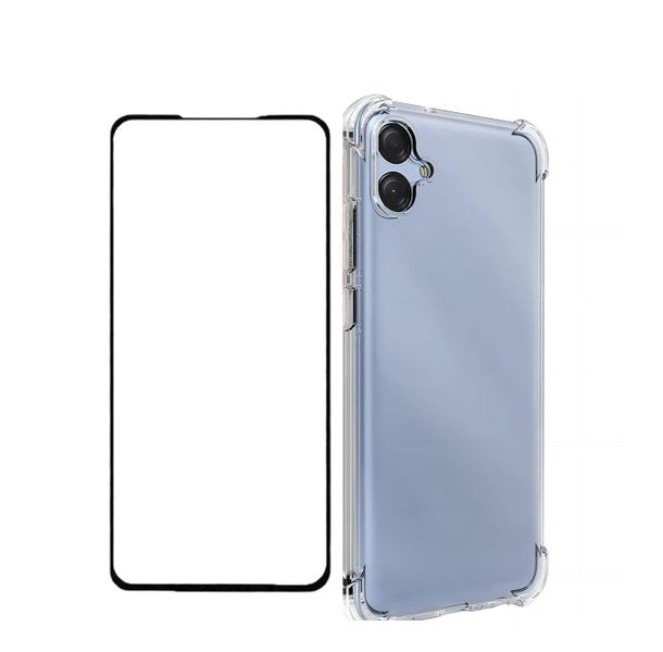 TPU Clear Phone Case &amp; Screen Protector Combo Compatible with Samsung Galaxy A04E